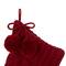 Glitzhome® 24" Red Knitted Polyester Christmas Stocking with Pom Pom, 2ct.